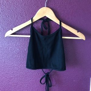 Black American Apparel halter top